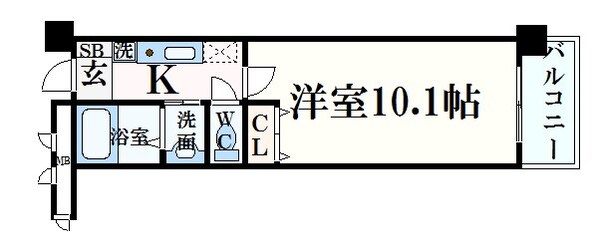 三ノ宮駅 徒歩7分 5階の物件間取画像